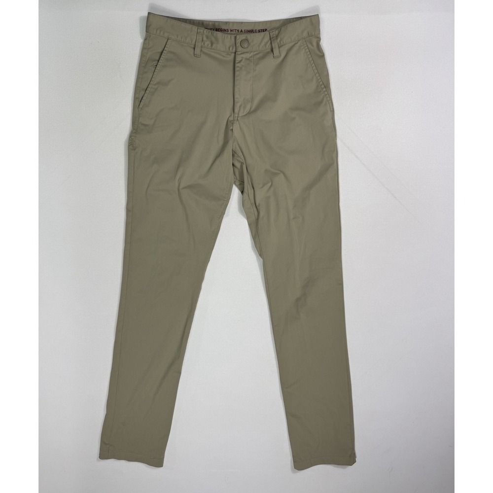 Rhone Mens 28x31 Commuter Pants Beige Performance Golf Chino 100036 Khaki Tan